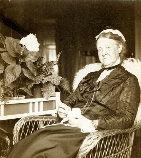 Fanny Huss. Bilden togs cirka 1920.