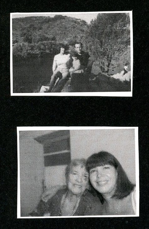 Övre bilden: Milma och Jorge Norberto Huss med Maria José i knät. Undre bilden: Milma och Maria José.